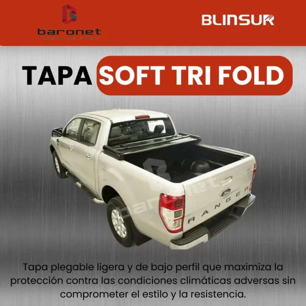 Tapa Cubre Batea Lona Tri Fold Volkswagen Amarok 2010 - 2022