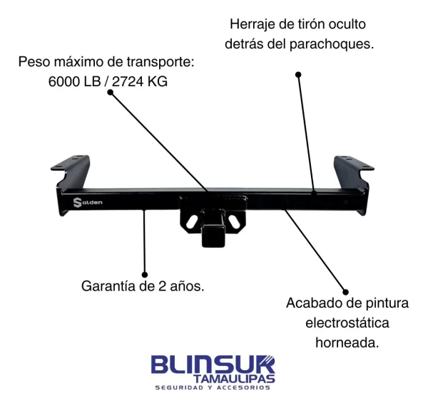 Tiron Jalon De Arrastre Toyota Hilux 2005 - 2023 Solden
