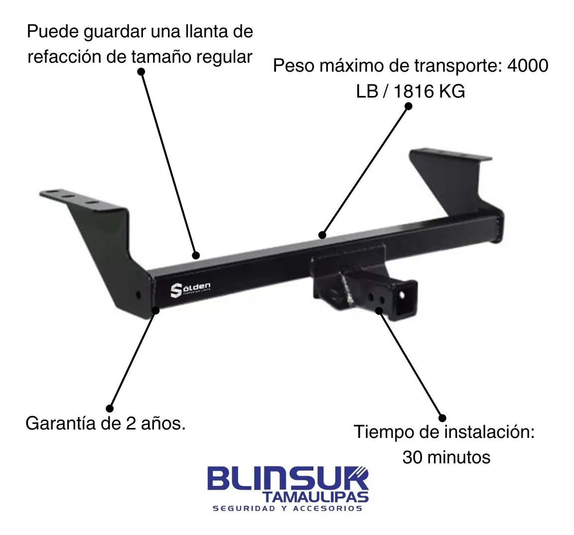 Kit Tiron Arrastre + Acople Y Bola 2 PuLG Ford Ranger 13-22 - Image 2
