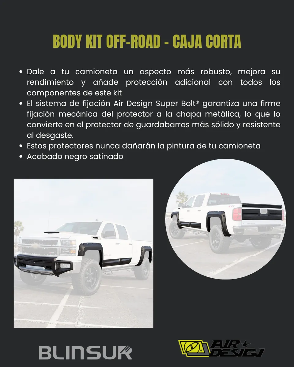 Kit Off Road Chev Silverado 1500 Caja Corta 2014-2015 - Image 2
