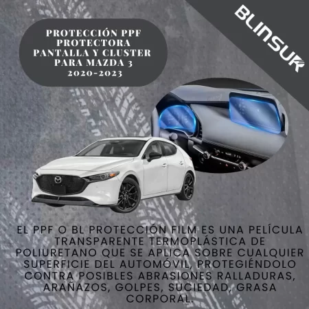 Protector Pantalla Y Tablero Cluster Mazda 3 2019  2023 - Image 2