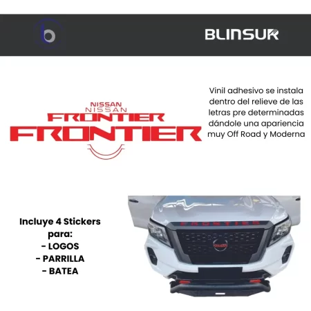 Calca Sticker Nissan Np300 Frontier 2021 2022 Parrilla Batea - Image 2