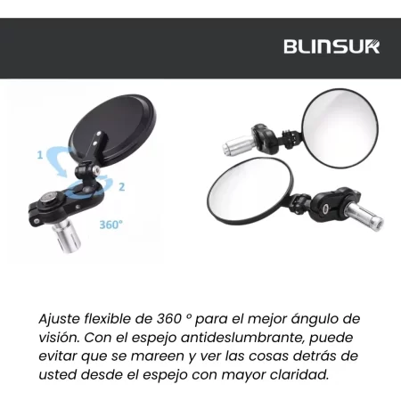Espejos Retrovisores Universal Para Motocicleta Mictuning - Image 2