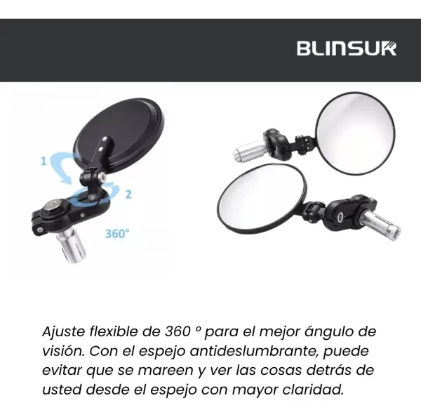 Espejos Retrovisores Universal Para Motocicleta Mictuning