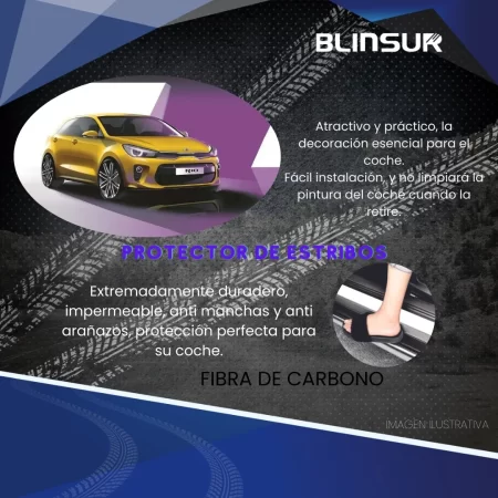 Sticker Bl Protección De Estribos Puertas Kia Rio - Image 2