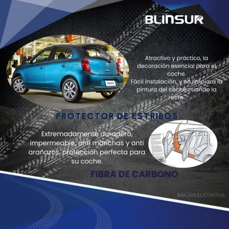 Cinta Protectora Bl Embellecedora Estribos Para Nissan March - Image 2