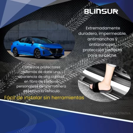 Sticker Protección De Estribos Puertas Sentra - Image 2