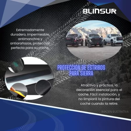 Protección De Estribos Bl Fibra De Carbono Para Sierra - Image 2