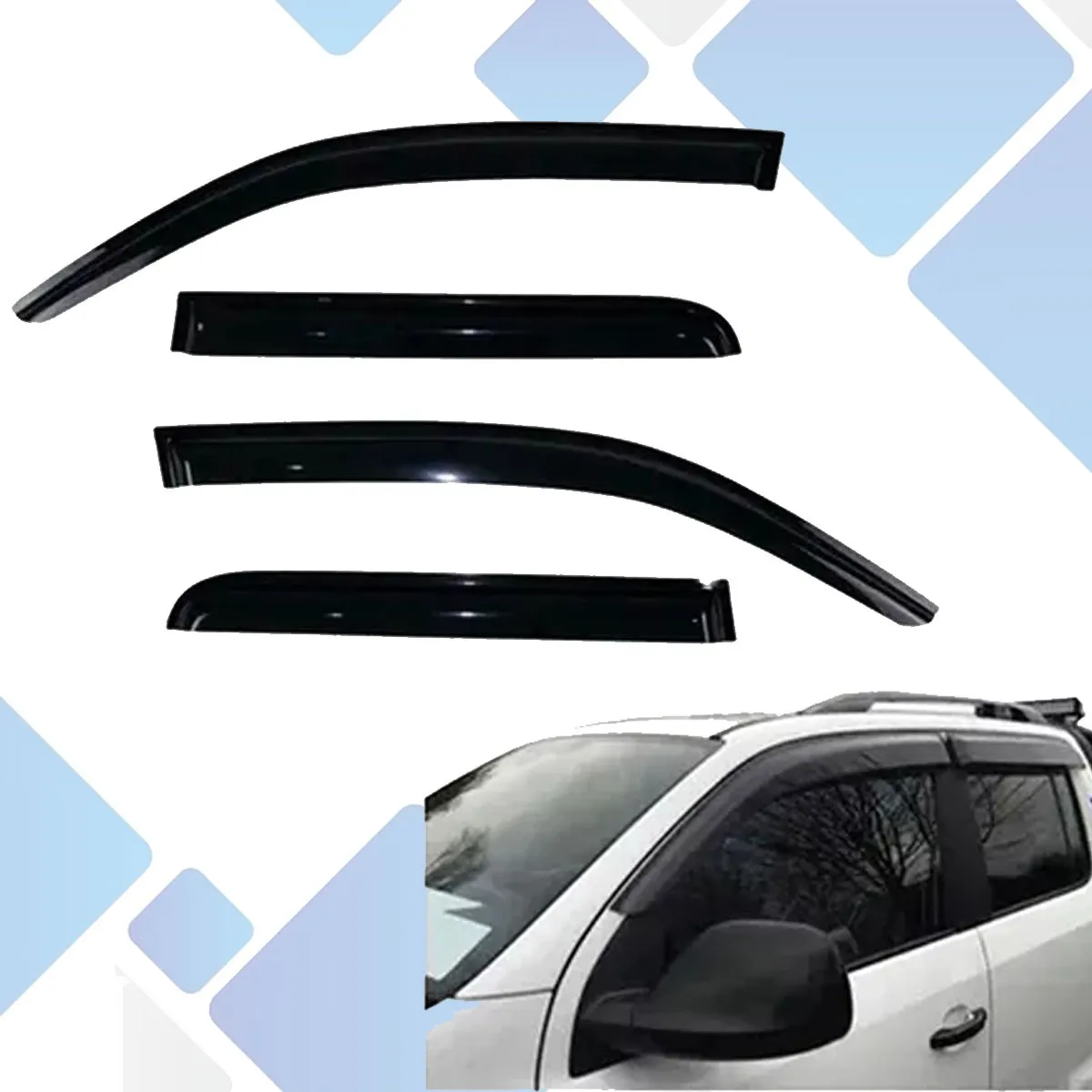 Rompe Viento Deflector De Ventana Vw Amarok 2009 2008 2020 - Image 2