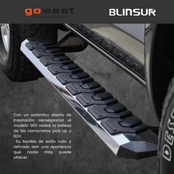Estribos Serie 900 Cromados Para Mitsubishi L200 2016 - 2023