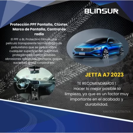 Protector Pantalla, Clúster, C. Radio Para Vw Jetta A7 2023 - Image 2