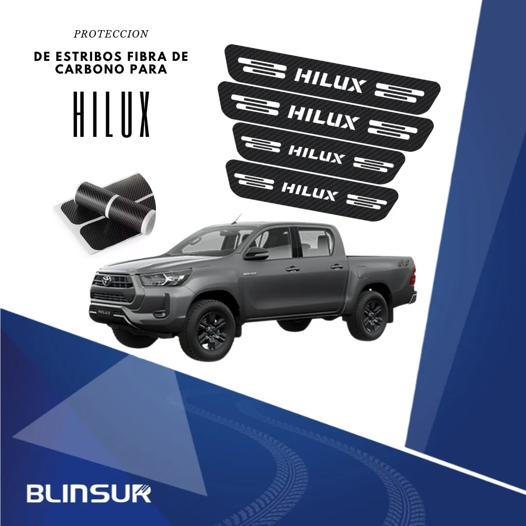 Sticker Protector Bl De Estribos Puertas Para Hilux. - Image 2