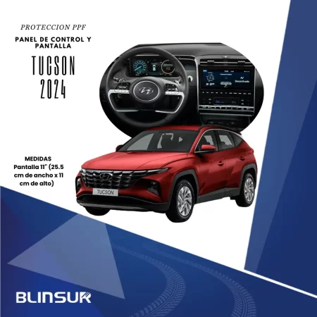 Protección Ppf Pantalla 11  Y Panel Central Tucson 2024 - Image 2