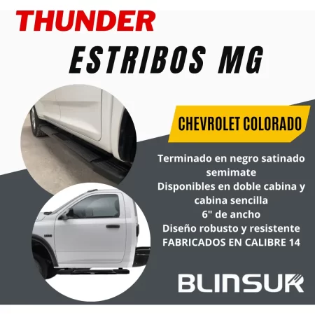 Estribos Mg Chevrolet Colorado Doble Cabina 2016 - 2021 - Image 2