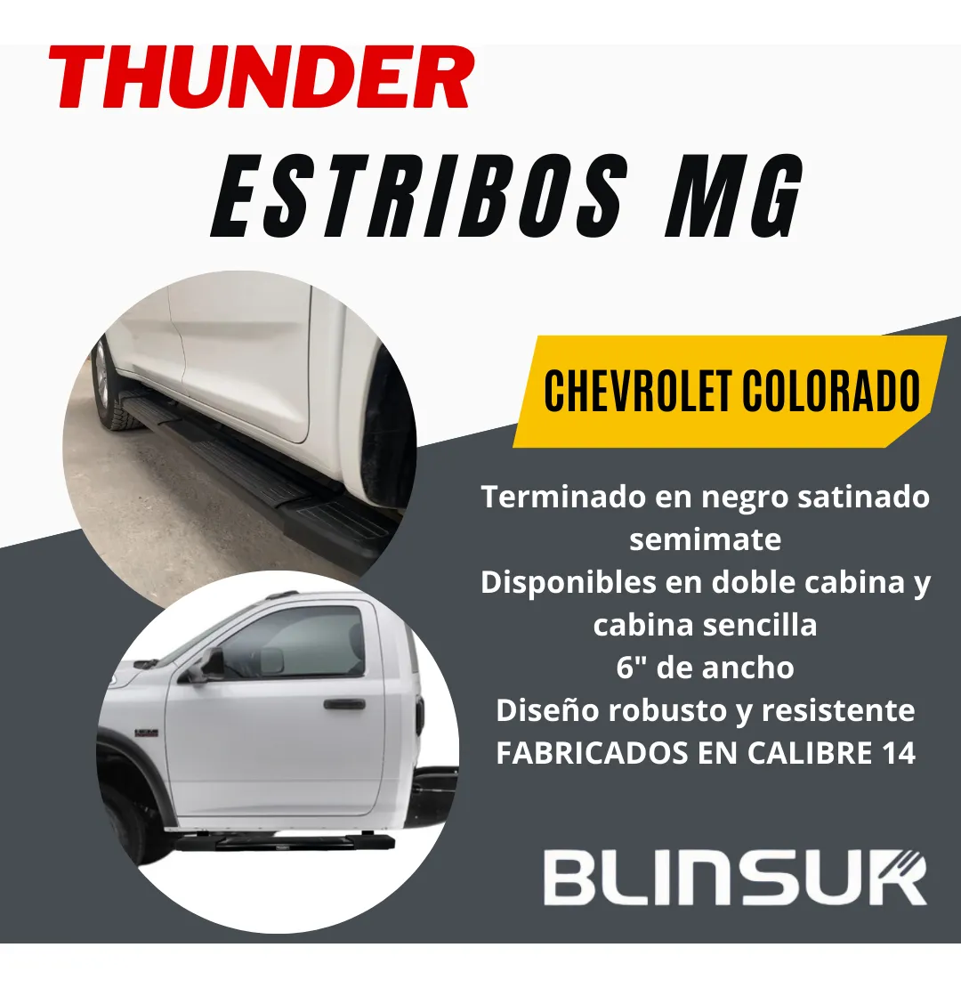 Estribos Mg Chevrolet Colorado Doble Cabina 2016 - 2021 - Image 2