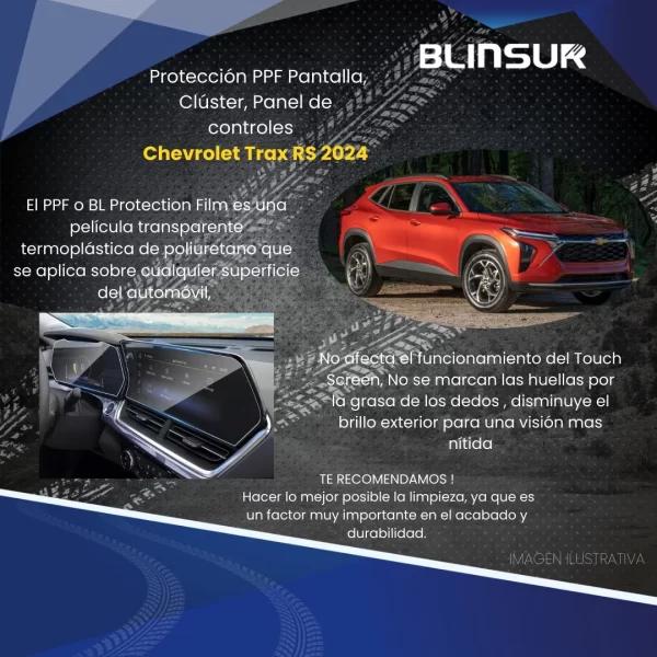 Protección Bl Pantalla, Clúster, Panel Ctl Para Trax Rs 2024