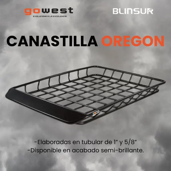 Canastilla Porta Equipaje Oregon 139.5 X 110 Cm Negra