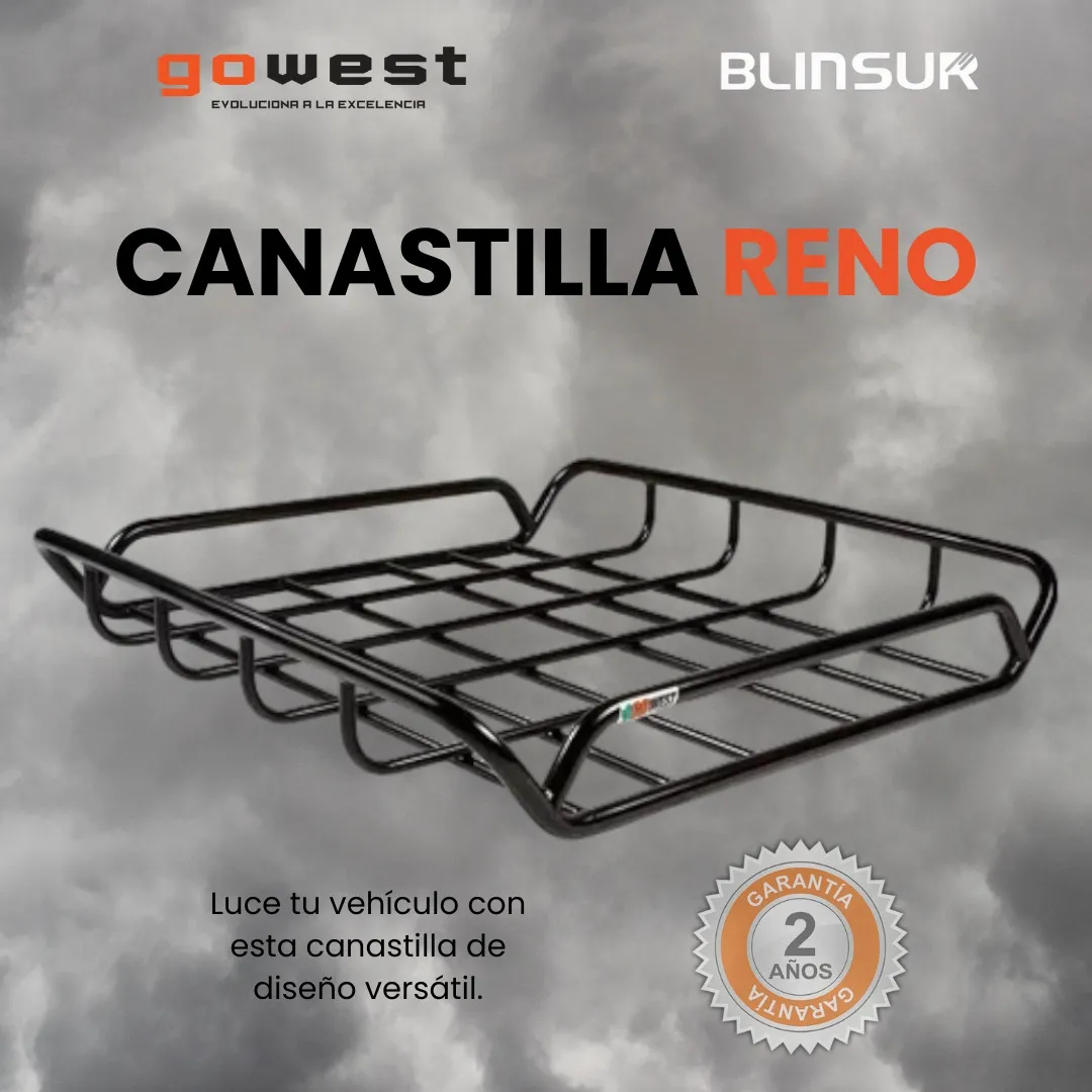 Canastilla Porta Equipaje Reno 108.1 X 98 Cm Negra Go West - Image 2