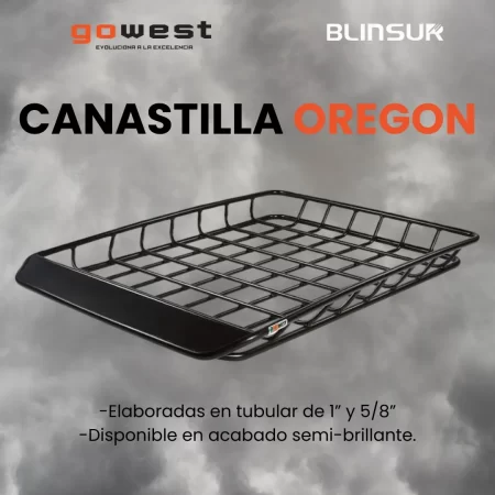 Canastilla Porta Equipaje Oregon 139.5 X 110 Cm Negra Go Wes - Image 2