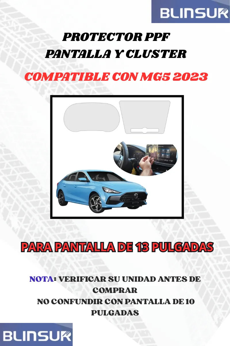 Stickers Ppf Proteccion Pantalla Y Cluster Para Mg5 2023 - Image 2