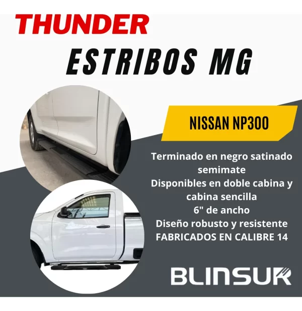 Estribos Mg Compatibles Con Nissan Frontier Np300  2016-2023
