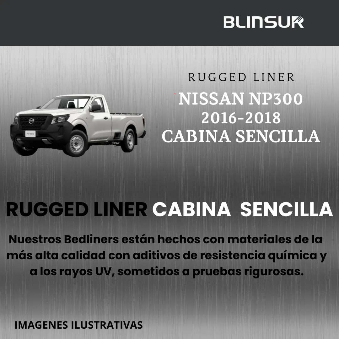 Rugged Liner Para Nissan Np300 2016-2020 Cabina Sencilla - Image 2