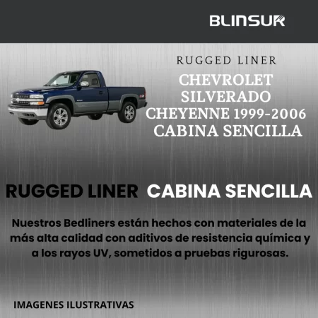 Rugged Liner Para Chev Silv Chey 1999-2006 Cabina Sencilla - Image 2