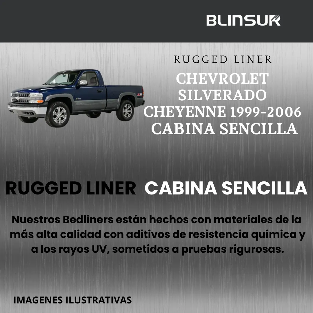 Rugged Liner Para Chev Silv Chey 1999-2006 Cabina Sencilla - Image 2