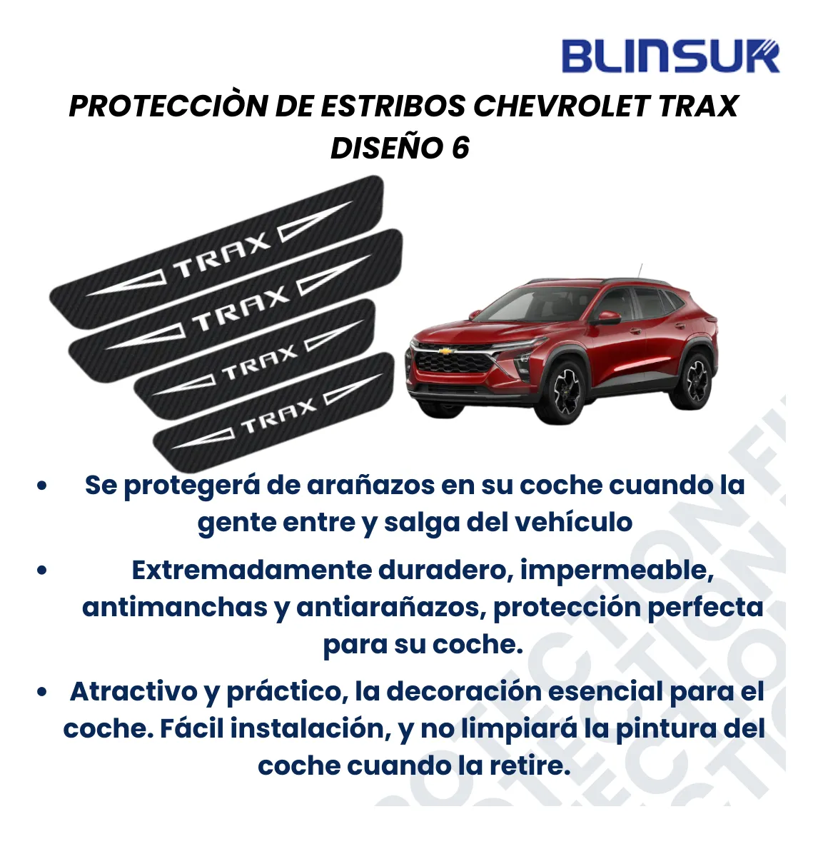 Sticker Protector De Estribos Chevrolet Trax Diseño 6 - Image 2
