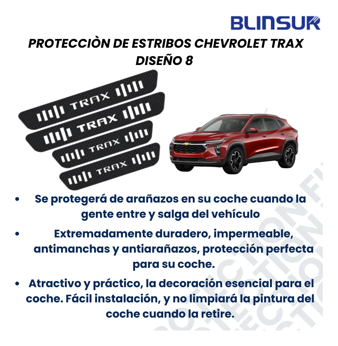 Sticker Protector De Estribos Chevrolet Trax Diseño 8 - Image 2