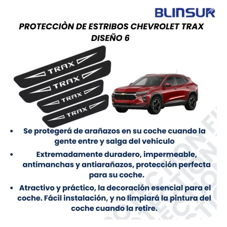 Sticker Protector De Estribos Chevrolet Trax Diseño 6 - Image 2
