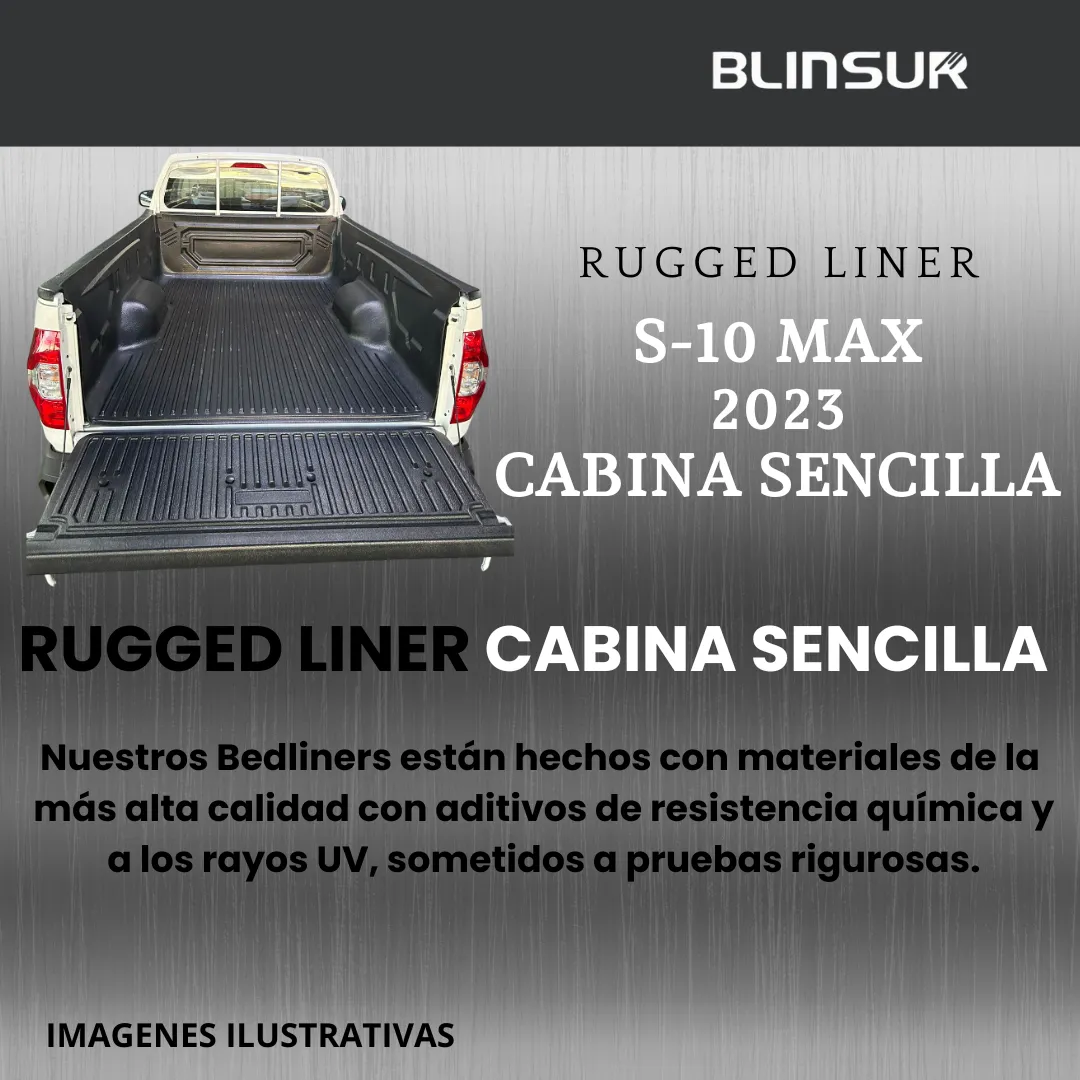 Bedliner Ruggedliner Para S-10 Max 2023-2024 Cabina Sencilla - Image 2