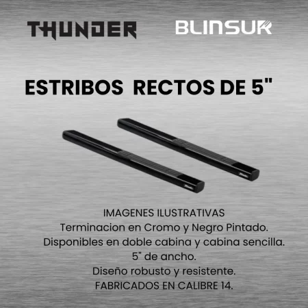 Estribos Recto Para Nissan Frontier Np300 2016 - 2023 - Image 2