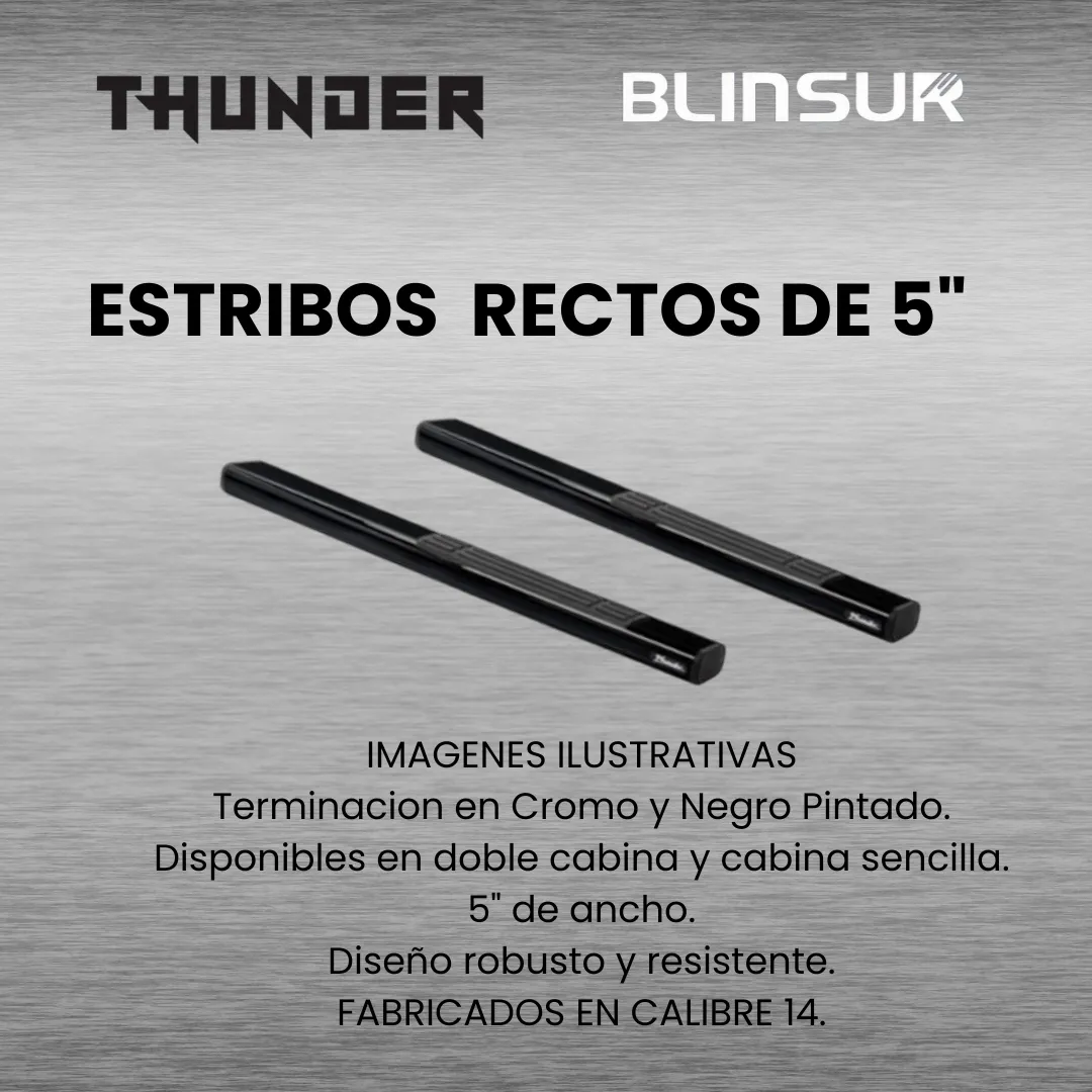 Estribos Recto Para Nissan Frontier Np300 2016 - 2023 - Image 2
