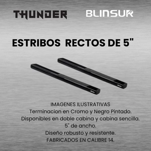 Estribos Recto Para Toyota Hilux 2013 - 2015