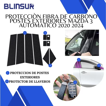 Protecciòn De Postes Exteriores Mazda 3 2020-2024 Automatico - Image 2