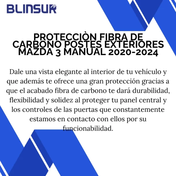 Protecciòn De Postes Exteriores Mazda 3 2020-2024 Manual