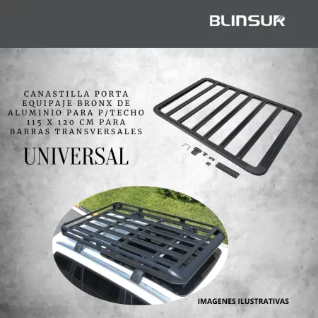 Canastilla Porta Equipaje Universal P/techo 115x120 Cm - Image 2