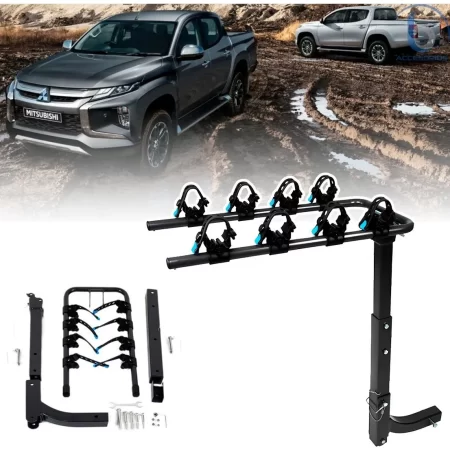 Rack Portabicicleta Tirón P/4 Bicis Para Mitsubishi L200 - Image 2