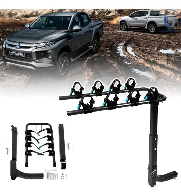 Rack Portabicicleta Tirón P/4 Bicis Para Mitsubishi L200