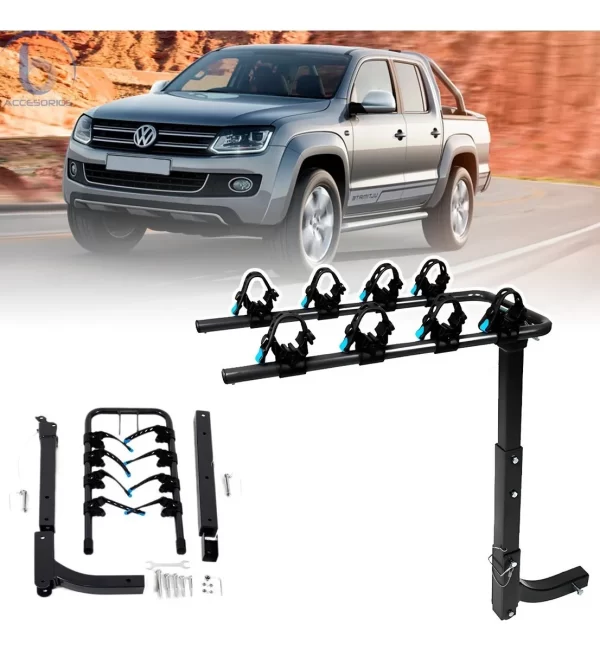 Rack Tirón Portabicicletas P/4 Bicis Para Volkswagen Amarok