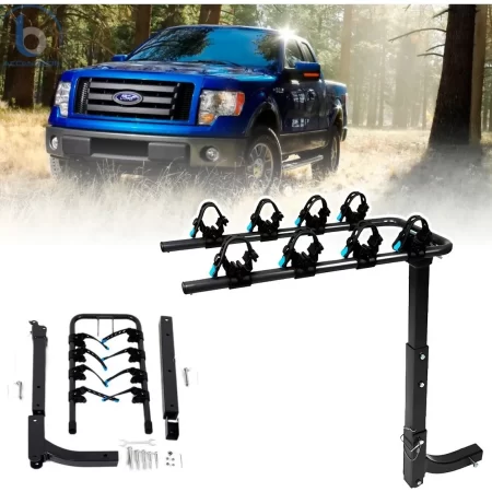 Rack Portabicicleta Tirón P/4 Bicis Para Ford Lobo F150 - Image 2
