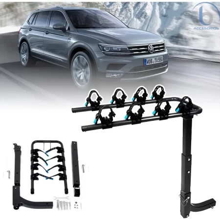 Rack Portabicicleta Tirón P/4 Bicis Para Volkswagen Tiguan - Image 2