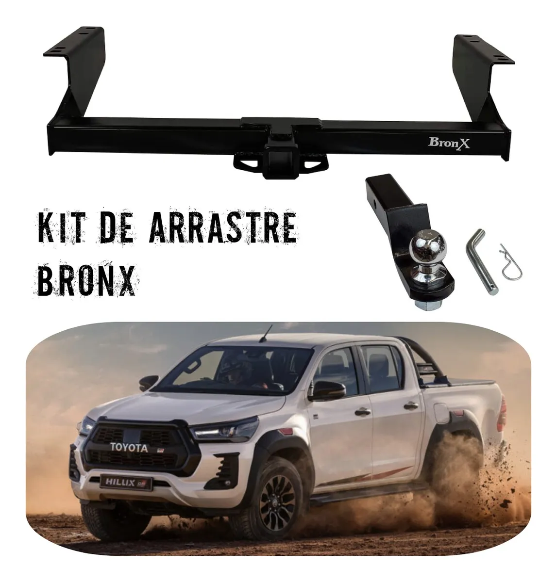 Tiron De Arrastre Para Toyota Hilux 2023 Y Cople Bola Perno - Image 2