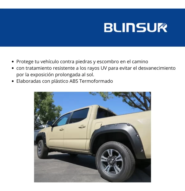 Cantoneras Para Toyota Tacoma 2016-2023 Doble Cabina