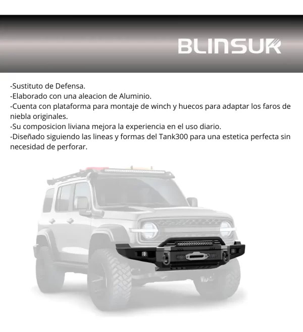 Defensa Delantera Go Rhino Conquest Gwm Tank 300 2024-2025
