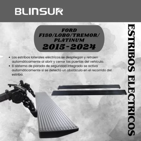 Estribos Electricos Ford F-150/lobo/tremor/platinum 2015-24 - Image 2
