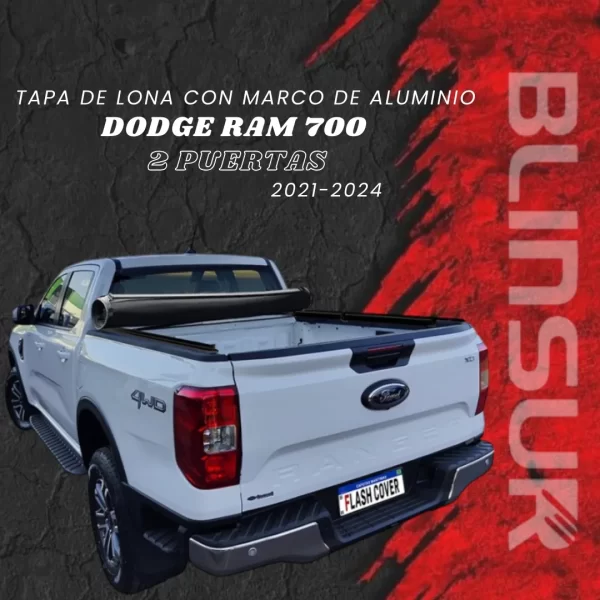Tapa Cubre Batea Lona Roll Cover Ram 700 2p 2021-2024