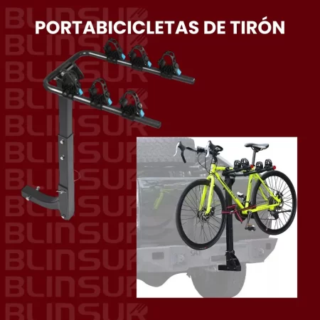 Portabicicletas De Tiron Para 3 Bicicletas Carga De 45 Kg - Image 2