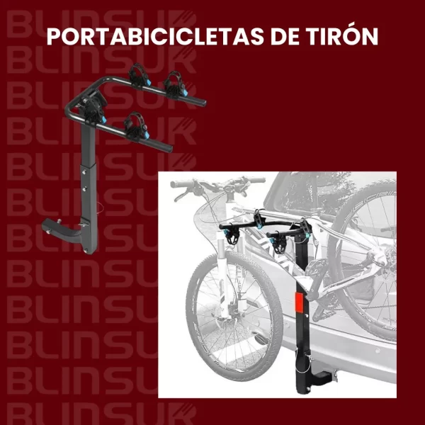 Portabicicletas De Tiron Para 2 Bicicletas Carga De 30 Kg
